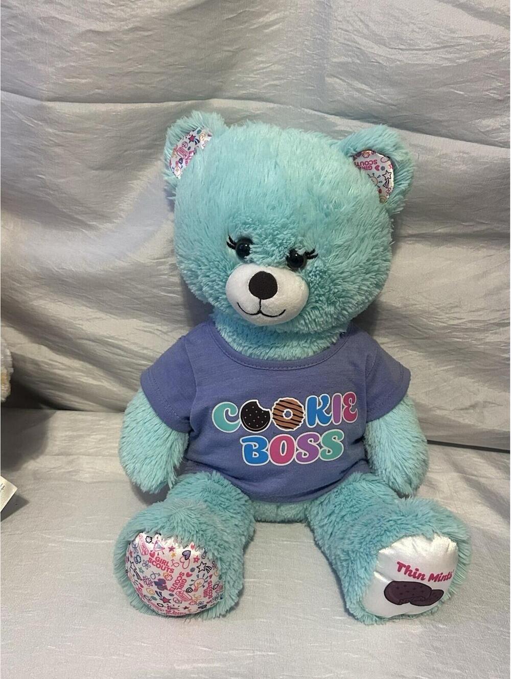 Build a Bear Girl Scout Thin mint COOKIE BOSS Shirt 15inch. EUC